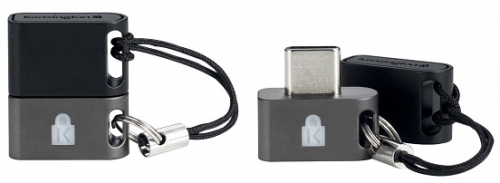 Sistem autentificare Kensington VeriMark 2.0, pe baza de amprenta, conexiune USB-C, gri